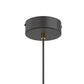YANSUN Set of 2 KD Pendant Lights with Black and Gold Leaf Interior, Integrated LED, 5W, 110V