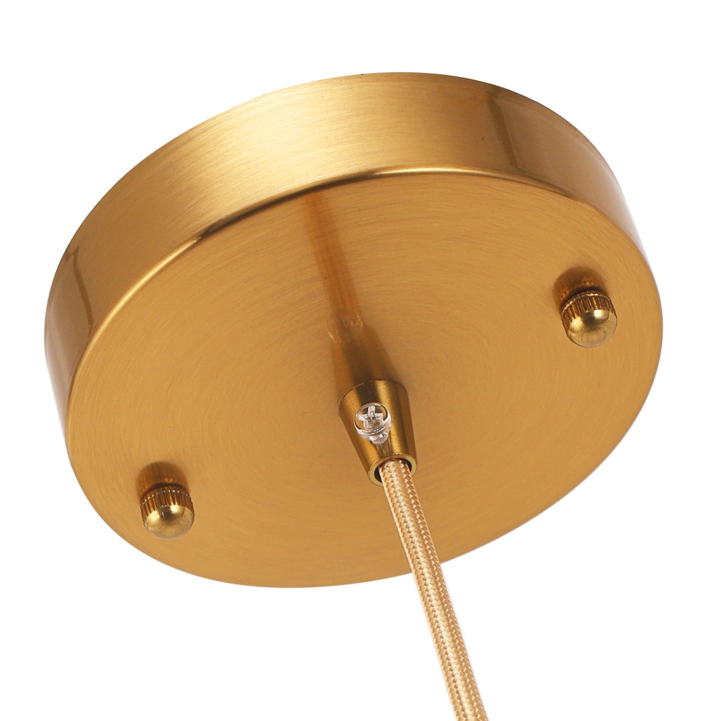 YANSUN Single-Light Pendant or Ceiling Mount Fixture with Green Shade and Copper Finish, E26 Bulb Not Included
