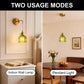 YANSUN Single-Light Pendant or Ceiling Mount Fixture with Green Shade and Copper Finish, E26 Bulb Not Included