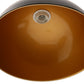 YANSUN 14 in. (2-Pack) 1-Light Farmhouse Black and Gold Pendant Lights with Bowl Shade E26 for Kitchen Island No Bulbs Included