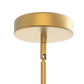 YANSUN Single-Light Cylinder Pendant with Clear Glass Shade, Brushed Copper Finish, Minimalist Design, Adjustable Hanging