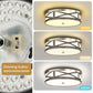 YANSUN 3.9 in. Brushed Nickel Dimmable Integrated LED Drum Flush Mount Ceiling Light w/ Milky Glass Shade for Bedroom, Hallway