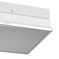 YANSUN 2-Light Square Ceiling Light, Chrome Finish Flush Mount, E26 Socket, Glass Shade, Modern Ceiling Fixture for Bedroom Hallway