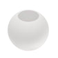 YANSUN 7.87 in. White Frosted Glass Globe Sconce Shade with 1 in. Neckless Fitter for Pendant, Sconce, Wall Light, Vanity Light