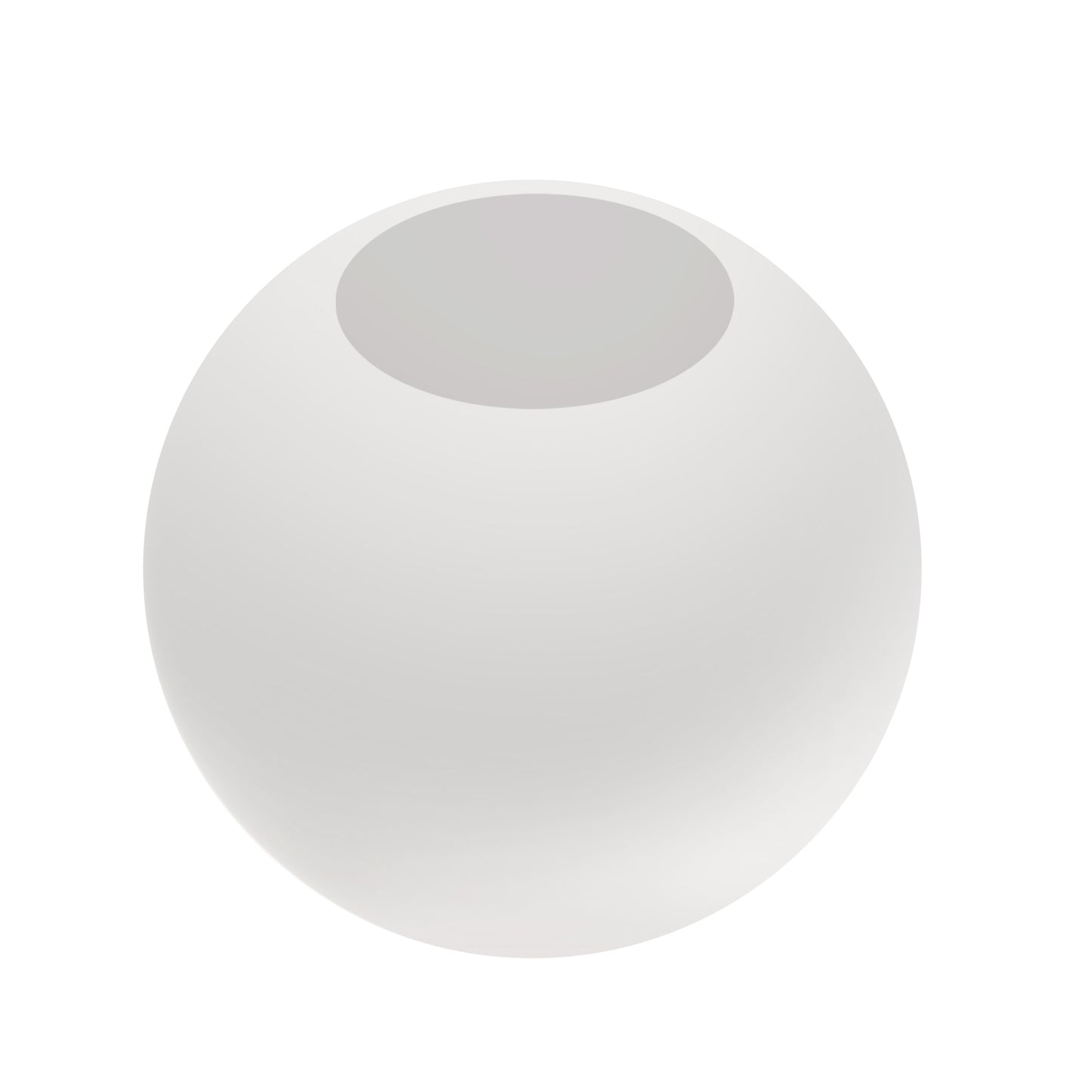 YANSUN 7.87 in. White Frosted Glass Globe Sconce Shade with 1 in. Neckless Fitter for Pendant, Sconce, Wall Light, Vanity Light