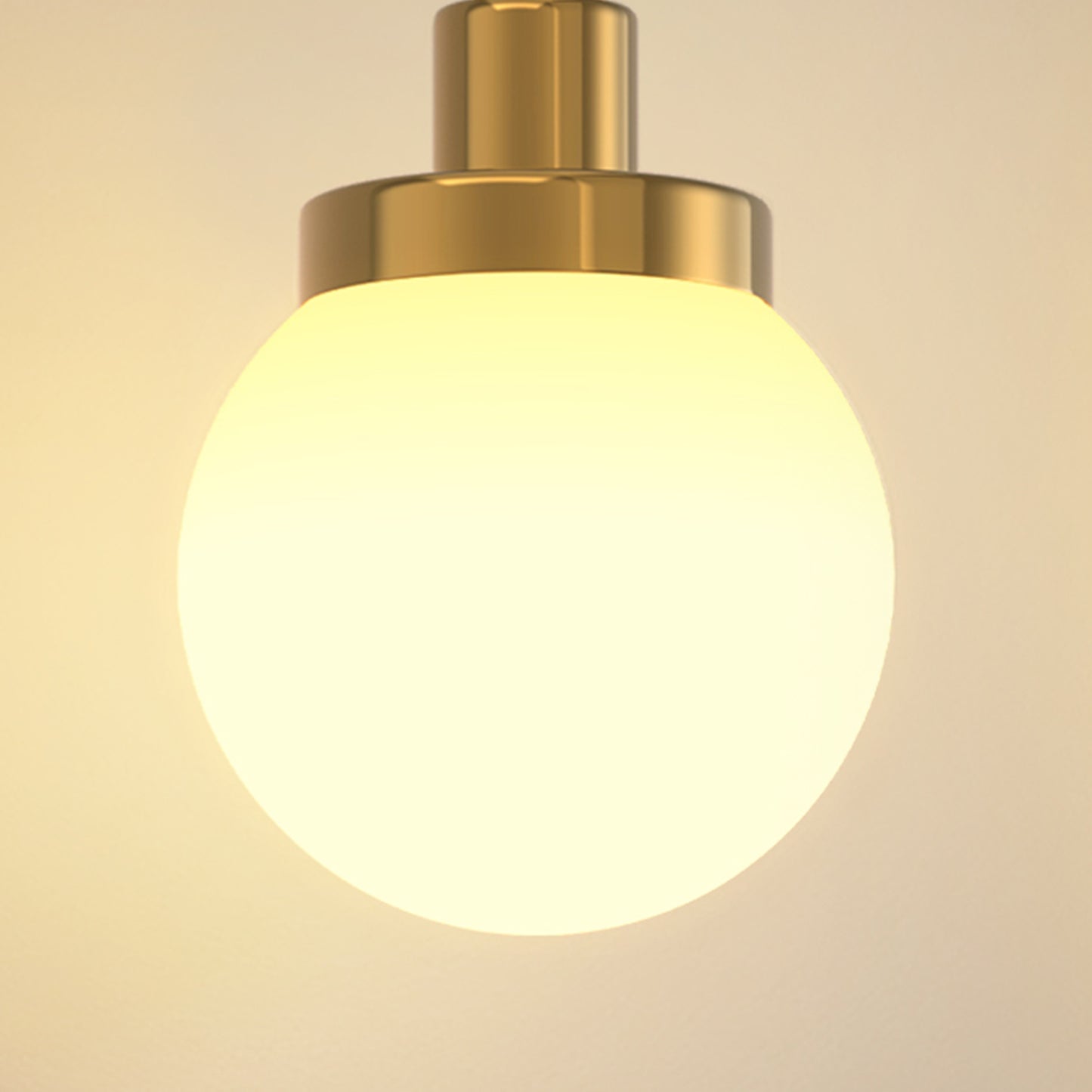 YANSUN 7.87 in. White Frosted Glass Globe Sconce Shade with 1 in. Neckless Fitter for Pendant, Sconce, Wall Light, Vanity Light