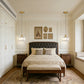YANSUN 59 in. 1-Light Brass Finish Traditional Indoor Pendant Light with Clear Striped Glass Shade and No Bulb Included