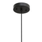 YANSUN 2-Pack Pendant Light with Gradient Smoke Glass Shade, E26 Base, Matte Black Metal, 110V, Single Light Fixture