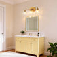 YANSUN 21.3in 3-Light Bathroom Vanity Light with Tulip Glass Shades, Curved Rod Copper Metal Finish, E26 Base