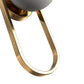 YANSUN 2-Pack 15.7in Wall Sconce with Opal Glass Globe, Copper-Finished Metal Frame, E12 Base, Indoor Lighting