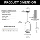 YANSUN 1-Light Modern Pendant Chandelier / Hanging Light with Frosted White Glass Globe, Black Metal Finish, Adjustable Rods, Track Ring Base