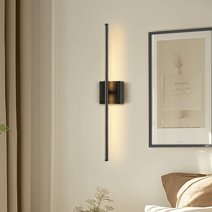 350?? Rotate Black Dimmable Wireless Integrated LED Wall Sconce with Remote, Sconce Wall Decor for Living Room(2-Pack)