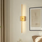 YANSUN Rotate Gold Dimmable Wireless Integrated LED Wall Sconce for Living Room with Remote Sconce Wall Decor 2-Pack