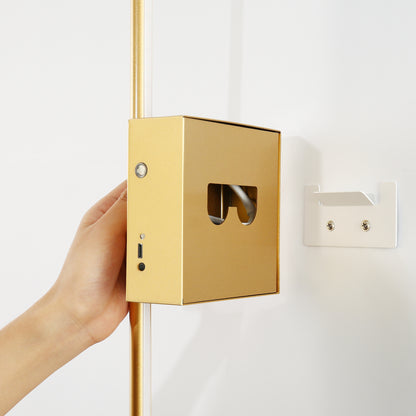 350?? Rotate Gold Dimmable Wireless Integrated LED Wall Sconce with Remote, Sconce Wall Decor for Living Room(2-Pack)