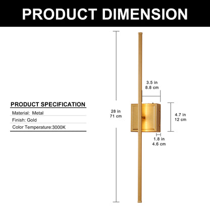 350?? Rotate Gold Dimmable Wireless Integrated LED Wall Sconce with Remote, Sconce Wall Decor for Living Room(2-Pack)