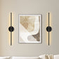 350?? Rotate Black Dimmable Wireless Integrated LED Wall Sconce with Remote, Sconce Wall Decor for Living Room(2-Pack)