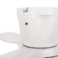 YANSUN 21 in 3-Blade Small Direct Fan Blade Ceiling Light, White, Hardwired, 100-240V