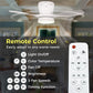 YANSUN 21 in 3-Blade Small Direct Fan Blade Ceiling Light, White, Hardwired, 100-240V