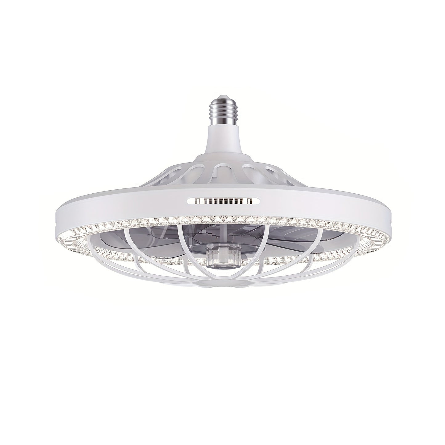 YANSUN 19.7 Inch Ceiling Fan with Light 5-Blade Fan Remote Control Dimmable LED Adjustable Color Temperature