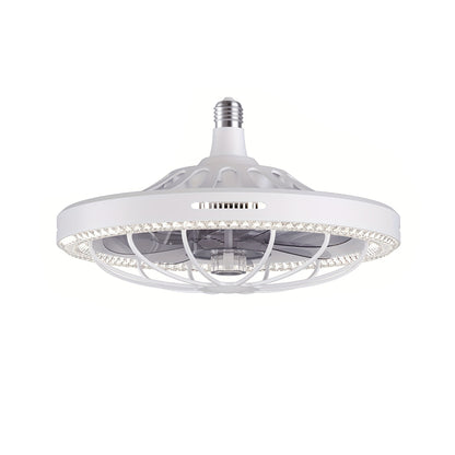 YANSUN 19.7 Inch Ceiling Fan with Light 5-Blade Fan Remote Control Dimmable LED Adjustable Color Temperature