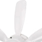 YANSUN 18.5 in 6-Blade Direct Fan Blade Ceiling Light, White, E26/E27, 100-240V