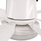 YANSUN 18.5 in 6-Blade Direct Fan Blade Ceiling Light, White, E26/E27, 100-240V