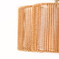 YANSUN 3-Light Flush Mount Ceiling Light in Copper Finish with Brown Shades, E26 Base, Non-Integrated Bulbs, 120V