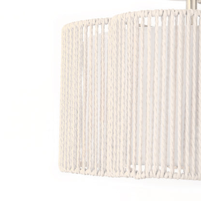 YANSUN 3-Light Flush Mount Ceiling Light in White Finish with White Shades, E26 Base, Non-Integrated Bulbs, 120V