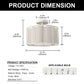 YANSUN 3-Light Flush Mount Ceiling Light in White Finish with White Shades, E26 Base, Non-Integrated Bulbs, 120V