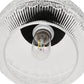 YANSUN 1-Light Matte Black Semi Flush Mount Ceiling Fixture with Globe Glass Shade for Bedrooms, Bathrooms, Hallways, and Living rooms
