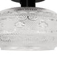 YANSUN 1-Light Matte Black Semi Flush Mount Ceiling Fixture with Globe Glass Shade for Bedrooms, Bathrooms, Hallways, and Living rooms