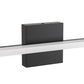 YANSUN 24-Inch Vanity Mirror Light with Frosted Acrylic Panel, Integrated LED 6000K Cool White, 1250 Lumen, Matte Black Finish