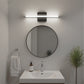YANSUN 24in LED Vanity Light with Frosted Acrylic Diffuser, Integrated LED, 6000K, Matte Black Metal