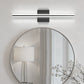 YANSUN 24-Inch Vanity Mirror Light with Center-Divided Acrylic Panel, Integrated LED 6000K Cool White, 1250 Lumen, Matte Black