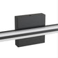 YANSUN 24-Inch Vanity Mirror Light with Center-Divided Acrylic Panel, Integrated LED 6000K Cool White, 1250 Lumen, Matte Black