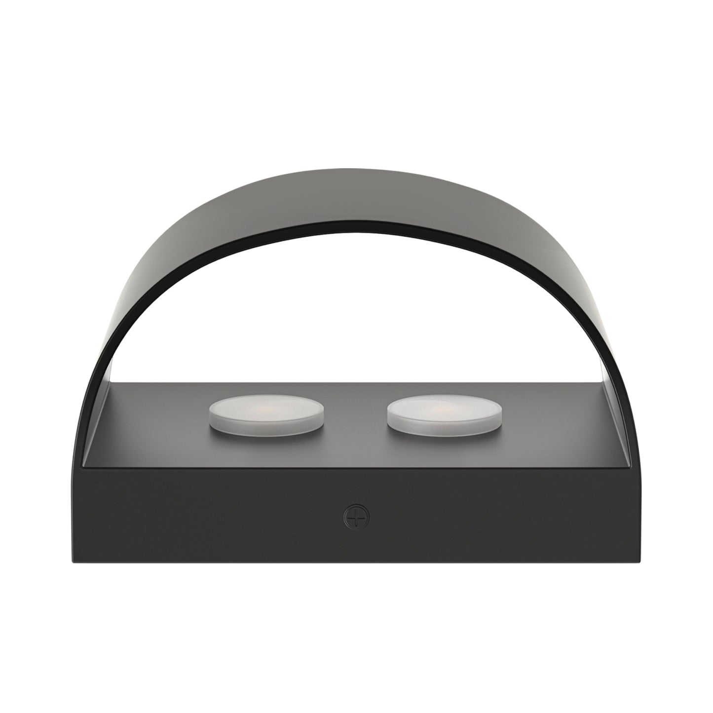 YANSUN Set of 2 Modern Curved LED Indoor Wall Lights, Matte Black Finish, 6W, 3CCT Selectable