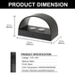 YANSUN Set of 2 Modern Curved LED Indoor Wall Lights, Matte Black Finish, 6W, 3CCT Selectable
