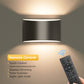 YANSUN Set of 2 Modern Curved LED Indoor Wall Lights, Matte Black Finish, 6W, 3CCT Selectable