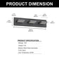 YANSUN 3-Light Vanity Mirror Light with Up/Down Lighting, Integrated LED 6300K Cool White, 754 Lumen, Matte Black Finish