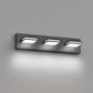 YANSUN 3-Light Vanity Mirror Light with Up/Down Lighting, Integrated LED 6300K Cool White, 754 Lumen, Matte Black Finish