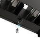YANSUN Set of 2 Outdoor Wall Lights with Motion Sensor & Light Sensor, Integrated LED 3000K, Sand Black Finish, 24W