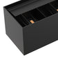 YANSUN Set of 2 Outdoor Wall Lights with Motion Sensor & Light Sensor, Integrated LED 3000K, Sand Black Finish, 24W