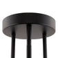 YANSUN 3-Light Black LED Modern Semi-Flush Mount Ceiling Light, 3000K Sputnik Chandelier for Kitchen, Bedroom, Hallway