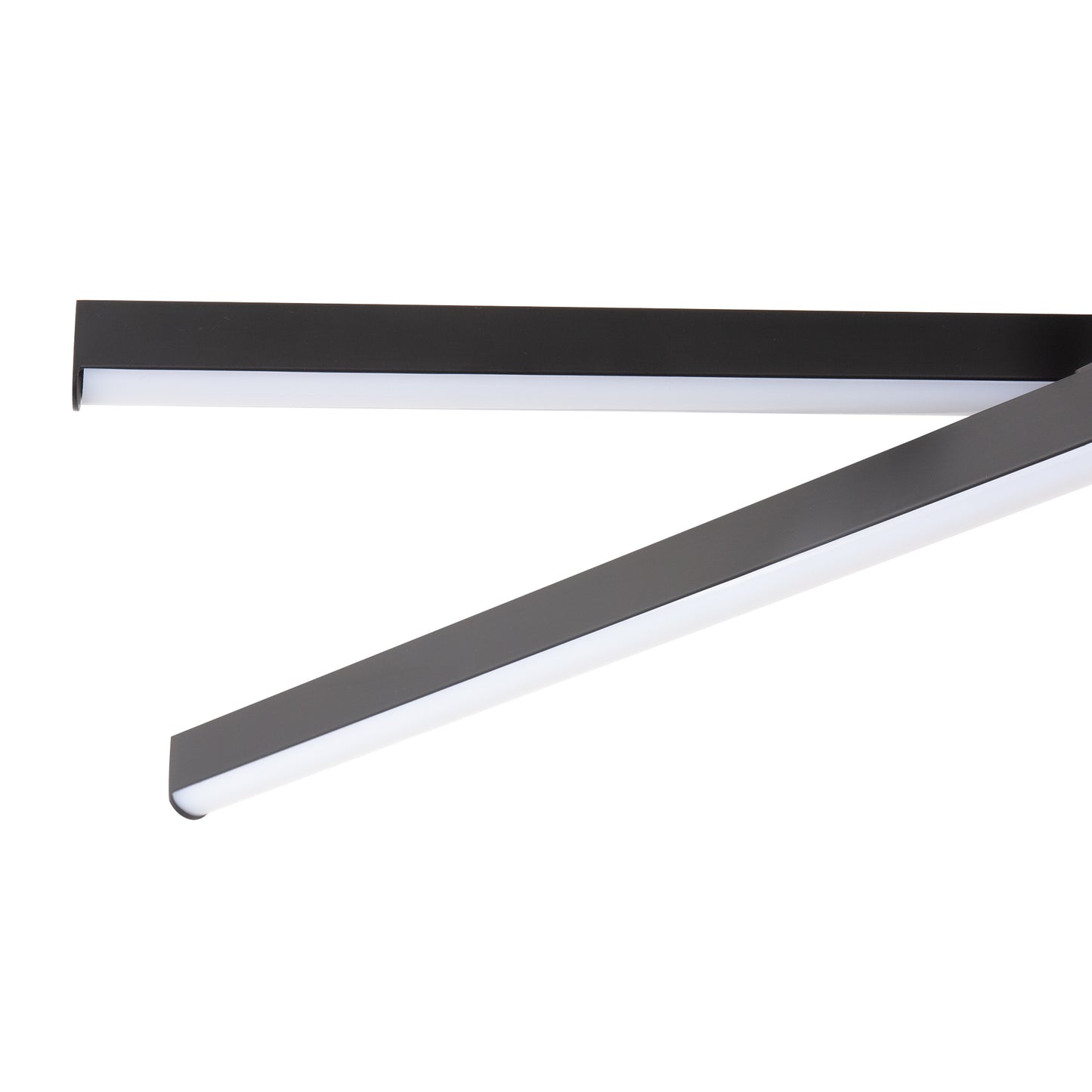 YANSUN 3-Light Black LED Modern Semi-Flush Mount Ceiling Light, 3000K Sputnik Chandelier for Kitchen, Bedroom, Hallway
