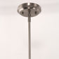 1-Light Nickel Pendant Light with Clear Glass Shade, Modern Industrial Lighting for Kitchen Island and Dining Room