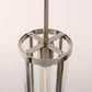 1-Light Nickel Pendant Light with Clear Glass Shade, Modern Industrial Lighting for Kitchen Island and Dining Room
