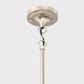 1-Light Brushed Nickel Mini-Pendant Light with Frosted Glass Shade
