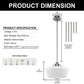 YANSUN 11.8 in. 1-Light Brushed Nickel Mini Dome Pendant Light with Milky Glass Shade and No Bulb Included