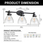 29 in. 3-Light Vanity Light, Affordable Bathroom Fixture for Bright Lighting