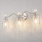 YANSUN 3-Light Nickel Finish Vanity Light E26 Bulb Not Included
